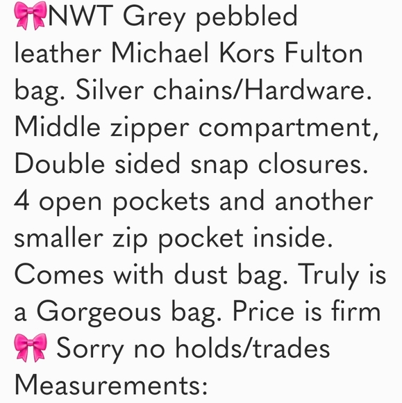 NWOT🎀 MICHAEL KORS DELANCEY BAG 🎀 *Discontinued in stores* - Picture 4 of 12